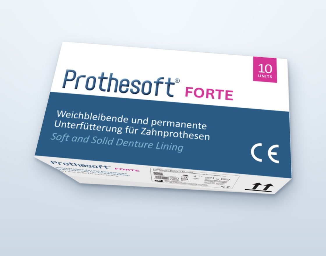 Packung Prothesoft® FORTE mit 10 Einheiten